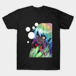 Rainbow druid elf girl T-Shirt